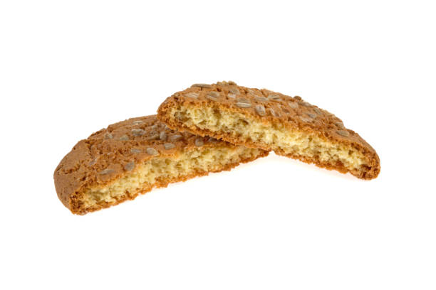 istock round cookies with sunflower seeds on white background 961725106