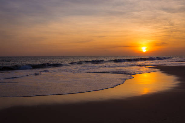 istock Landscape of sunset on the beach 961726026