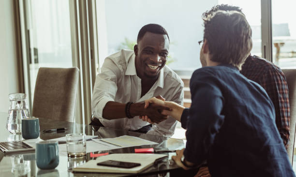 istock Businessmen in a meeting 961729820