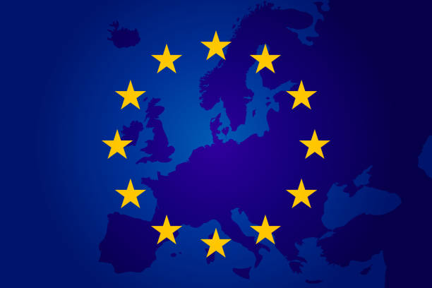 istock flag of European Union. Europe background. Eu sing. Vectror 961730736