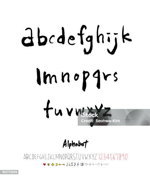Vector Fonts Stock Illustration - Download Image Now - Alphabet ...