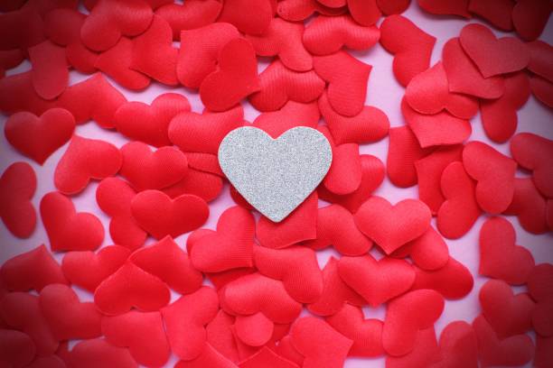 istock Valentines day background with red hearts. copy space 961732456