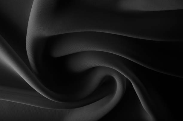 silk fabric is transparent, black and white. this material contains a coarser texture, a more rigid drapery and a slight peeping effect. We recommend using this fabric for your convenience.