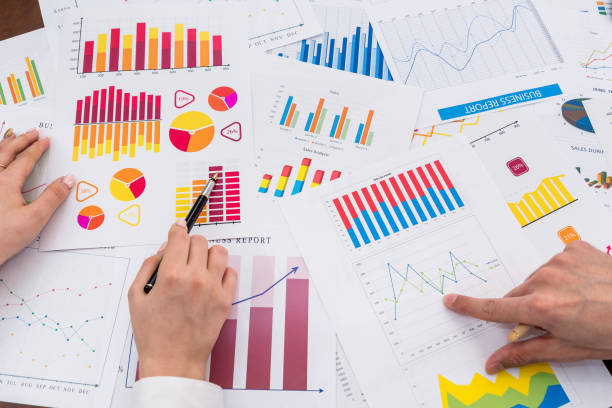 istock Financial analysts working with business graphs and diagrams 961733052
