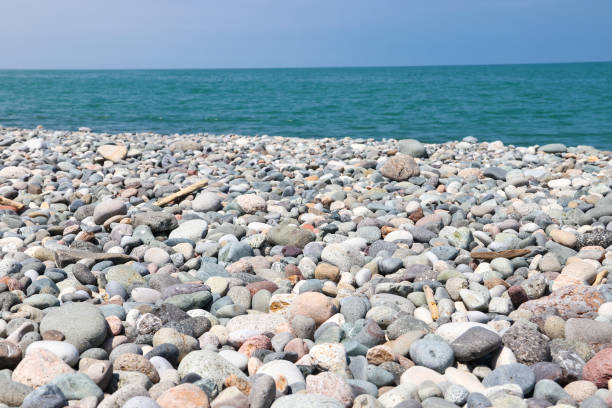 Pebble beach of the Black sea