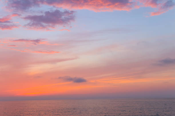 istock Beautiful sunset over the Black sea 961736442