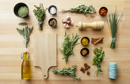 Seasoning: Herbs and Spices Still Life