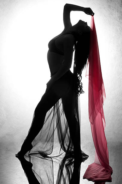 istock Silhouette of a dancing woman 96175048
