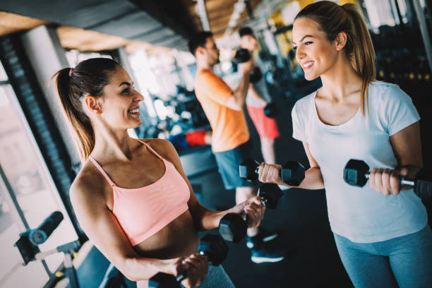 istock Women working out in gym 961751202