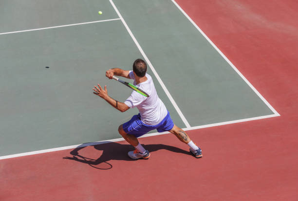 istock Forehand Stroke of a Tennis Player 961759030