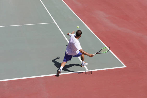 istock Forehand Stroke of a Tennis Player 961759038