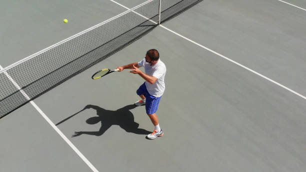 istock Backhand Stroke of a Tennis Player 961759232