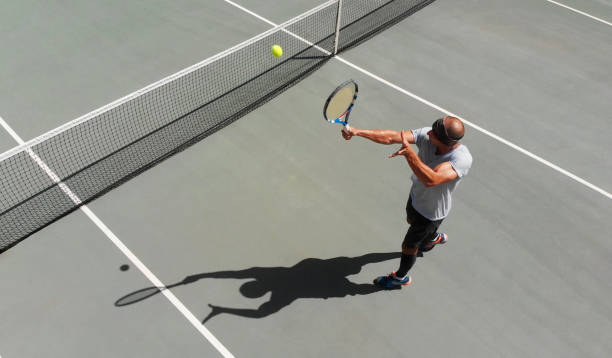 istock Backhand Stroke of a Tennis Player 961759234