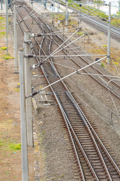 istock Steel railroad tracks 961761216