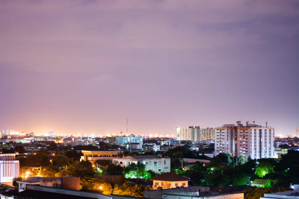 istock Bangkok downtown city at twilight, Thailand 961763610