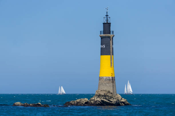 istock The lighthouse with the boat 961765030