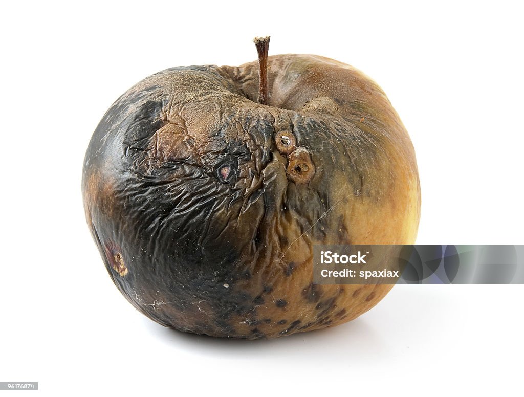 Nada de manzana - Foto de stock de Manzana podrida libre de derechos