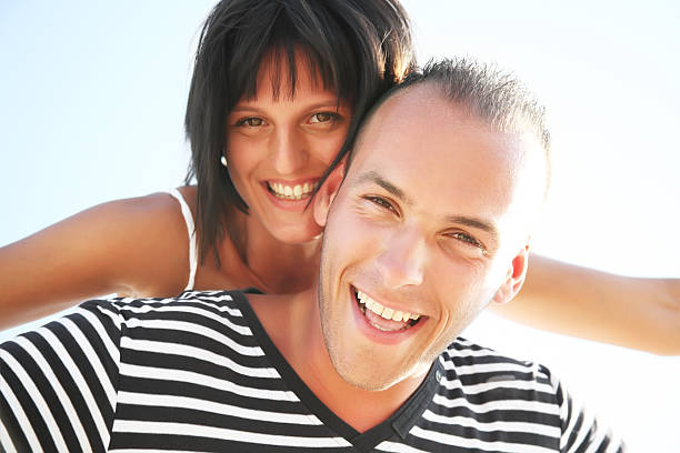 istock Happy young couple having fun 96177063