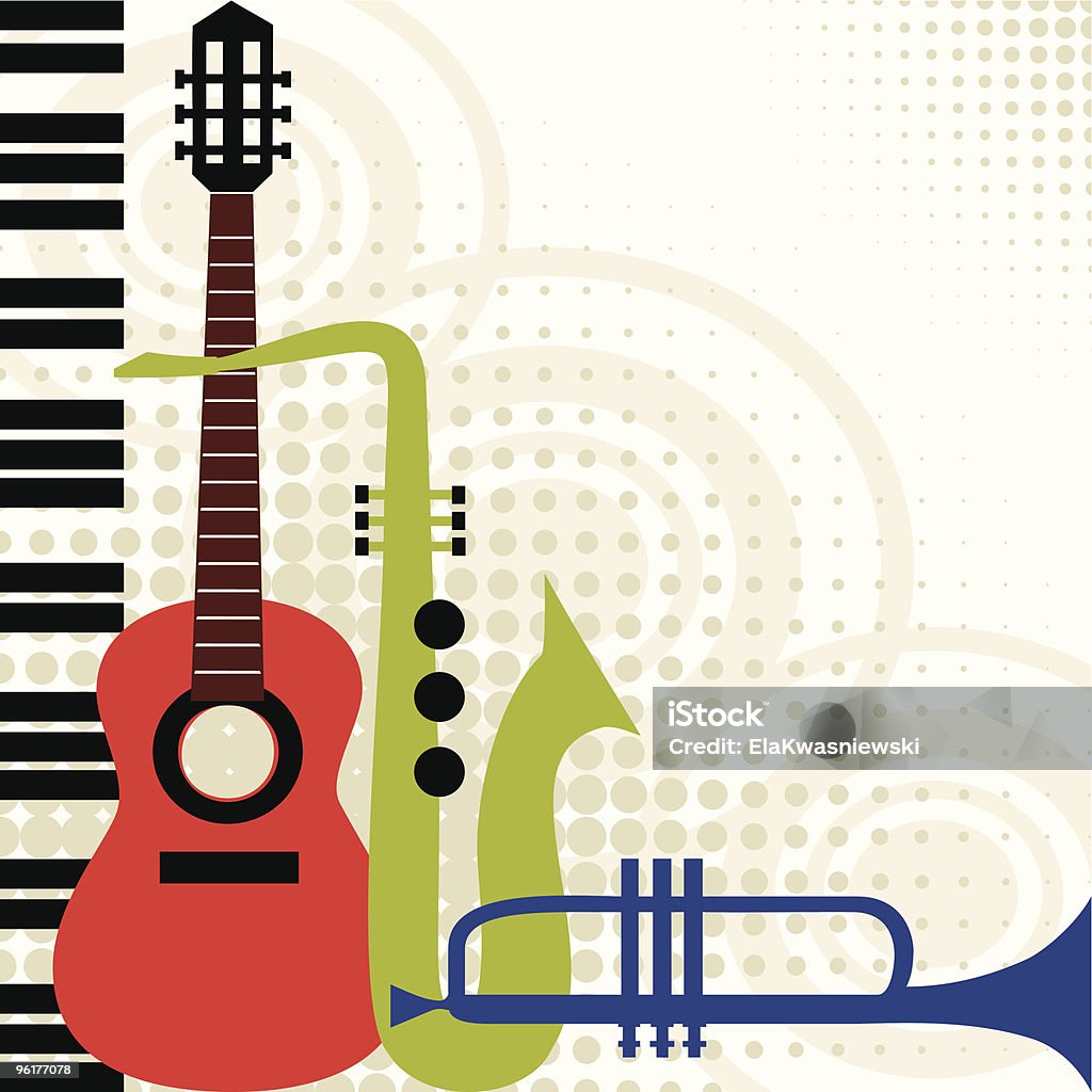 Wektor instrumenty muzyczne - Grafika wektorowa royalty-free (Abstrakcja)