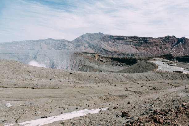 istock Active Volcano, Mount Aso at Kumamoto, Kyushu, Japan 961775164