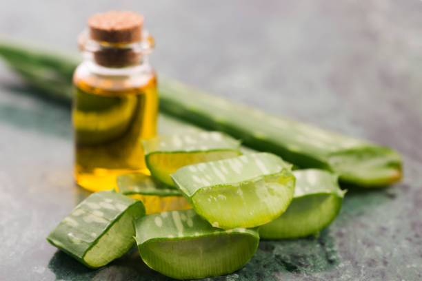istock Bottle of aloe vera oil 961775962