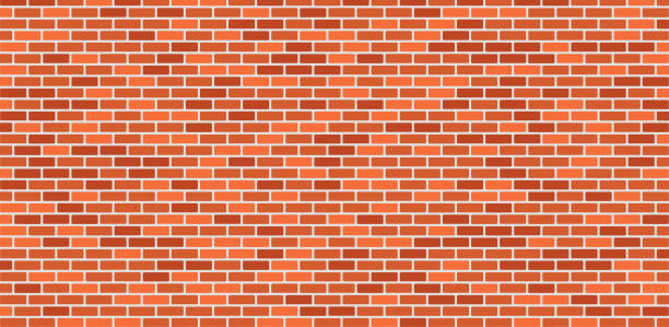 Red brick wall. Background vector illustration Red brick wall. Background vector illustration brick wall stock illustrations