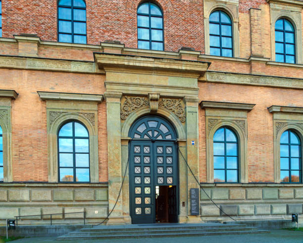 Building of Alte Pinakothek Munich, Germany - October 20, 2017:  Building of Alte Pinakothek, Old Master paintings museum in Kunstareal alte algarve stock pictures, royalty-free photos & images