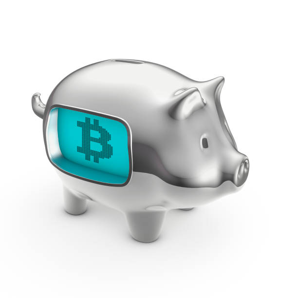 istock Bitcoin LCD piggy bank 961805570