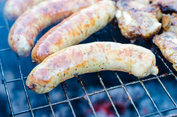 istock grilled sausages on the grill 961809098