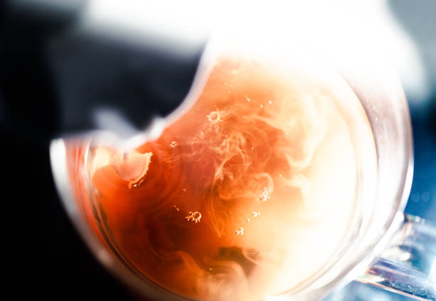 istock A nice warm cup of tea, shot in a studio, milk swirls in tea 961812012