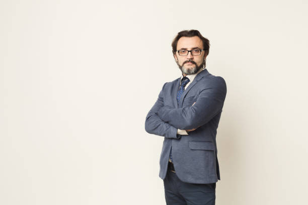 istock Handsome confident bearded businessman portrait 961823282