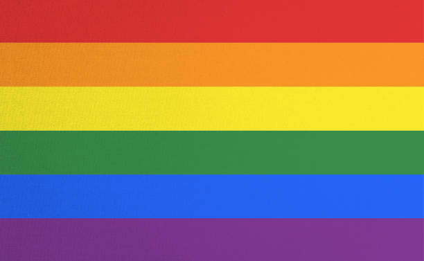 istock Rainbow flag pattern on fabric texture for LGBT pride for transgender day of remembrance and transgender awareness week concept 961823654
