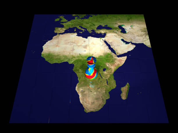 istock Democratic Republic of the Congo Chess Map 961825600