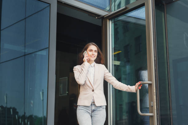 istock Confident young businesswoman talking on mobile 961829976