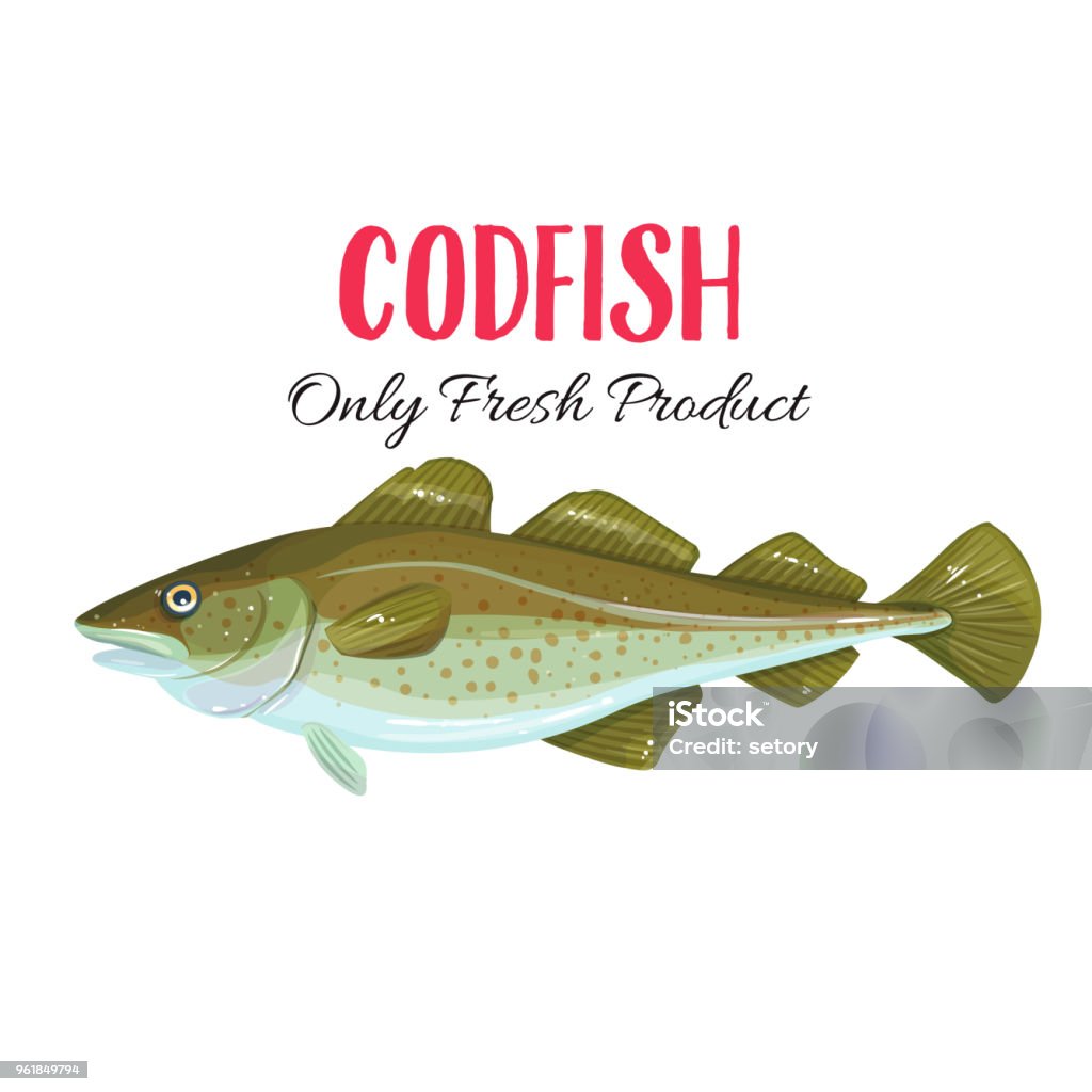 Vector Codfish Stock Illustration - Download Image Now - Cod, Insignia ...