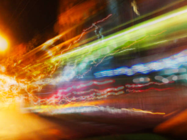 istock Abstract motion blur effect. Cars on the road. 961853052