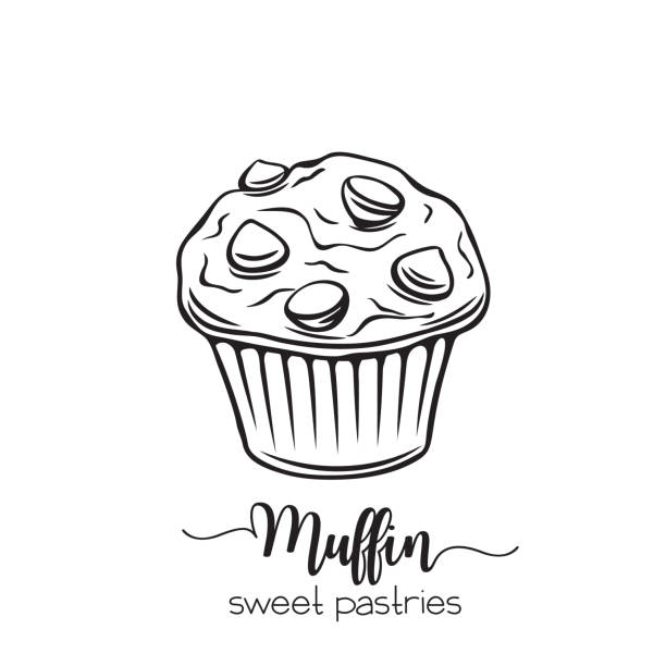 hand gezeichnet muffin - 3448 stock-grafiken, -clipart, -cartoons und -symbole
