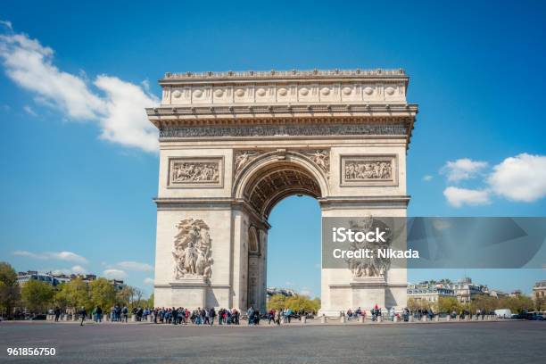 Arc De Triomphe Paris France Stock Photo - Download Image Now - Paris - France, Arc de Triomphe - Paris, Triumphal Arch