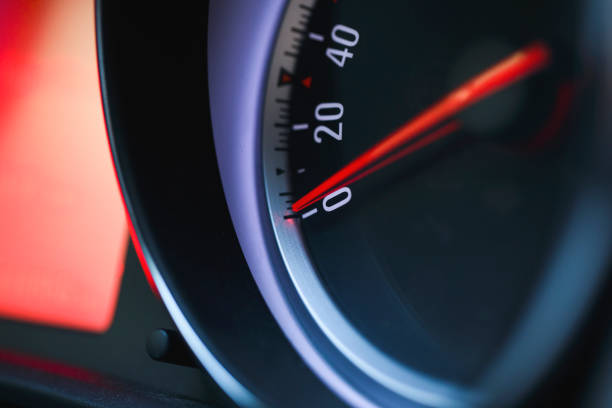 istock Detail of car speedometer 961860028