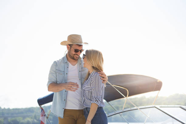 istock They are on the river, watching each other, and wanting to kiss. 961863006