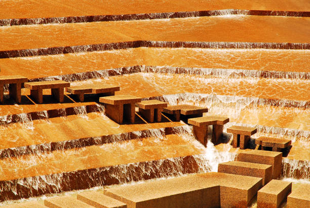 A fish ladder to help the fish in their natural migration.