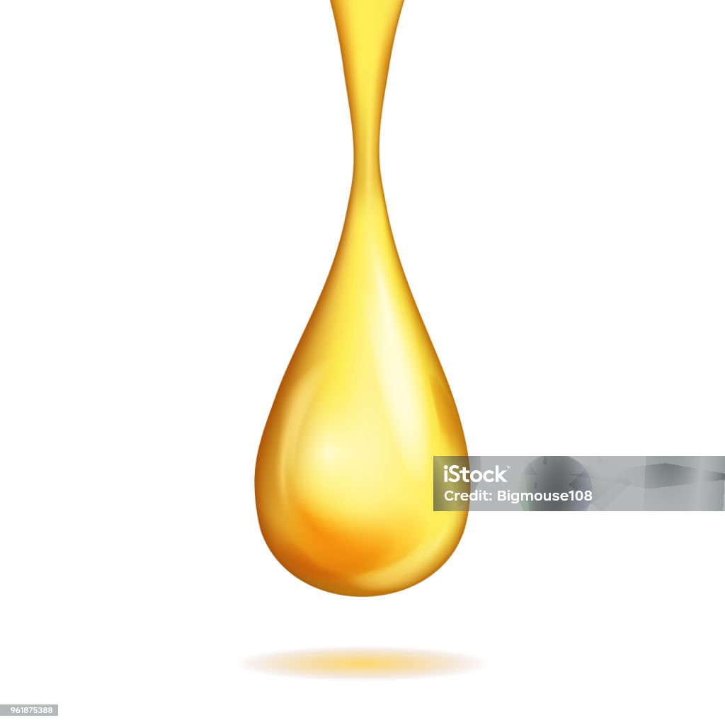Golden Drop Vector Realistic Detailed 3d Gold Drop Vector Stock Illustration - Download ...