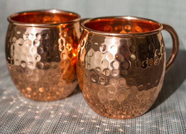 istock Copper cups for Mule cocktails 961875966