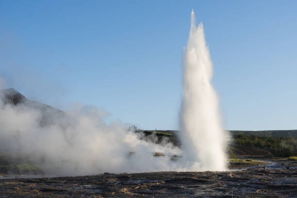 istock Strokkur geyser eruption in Iceland 961881844