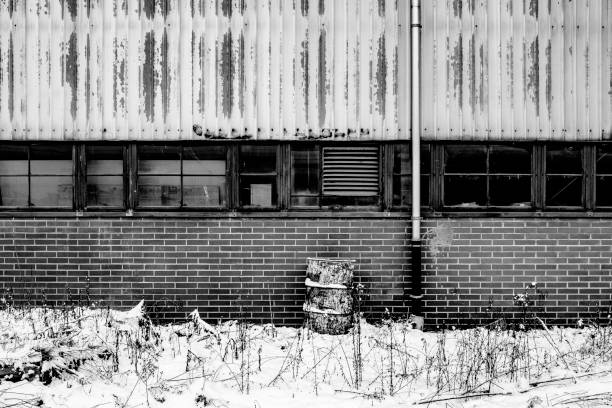 istock Building By Snowy Field During Winter 961882324