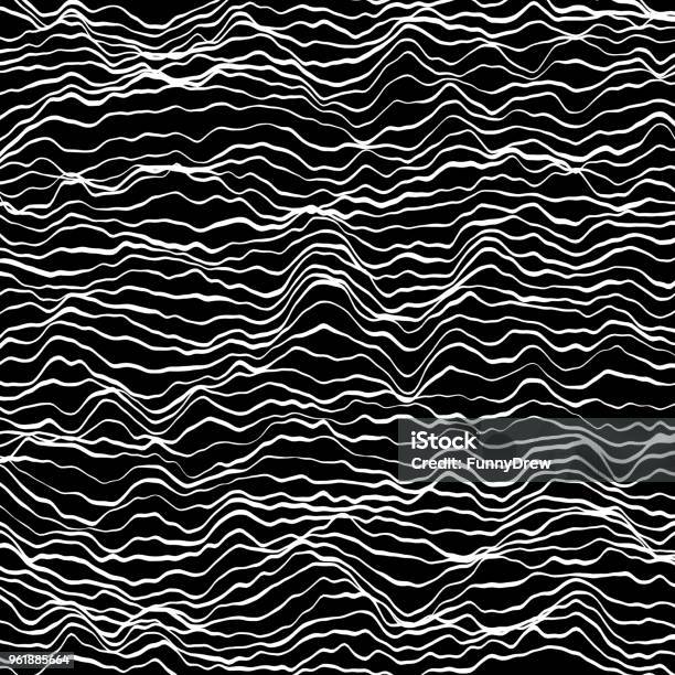 Vector Random Waves Stock Illustration - Download Image Now - Abstract ...