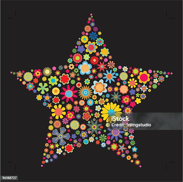 Star Shape Stock Vektor Art und mehr Bilder von Abstrakt - Abstrakt, Bildhintergrund, Blume