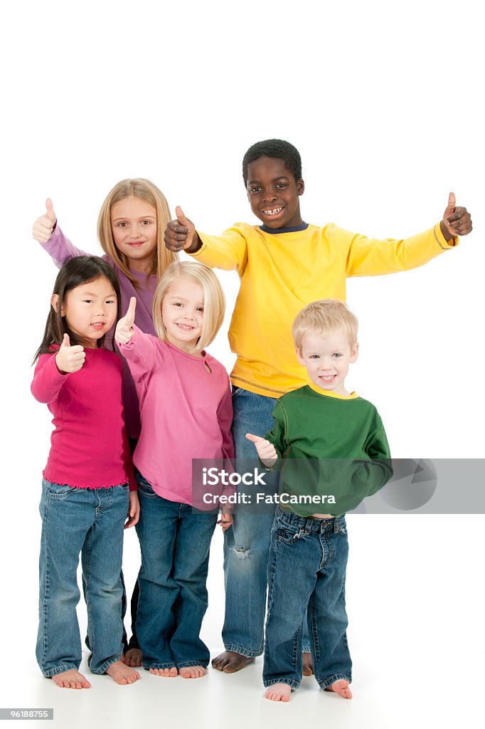 Diverse Kids Five diverse preschool/elementary children - Buy credits African-American Ethnicity Stock Photo
