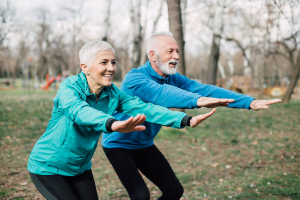 istock Mature athletes exercising outdoors 961888332