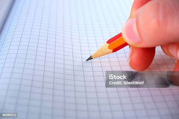 Hand Holding Pencil Stock Photo - Download Image Now - Balance, Close-up, Color Image